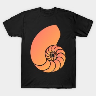 Ammonite Cephalopod Fossil Design T-Shirt